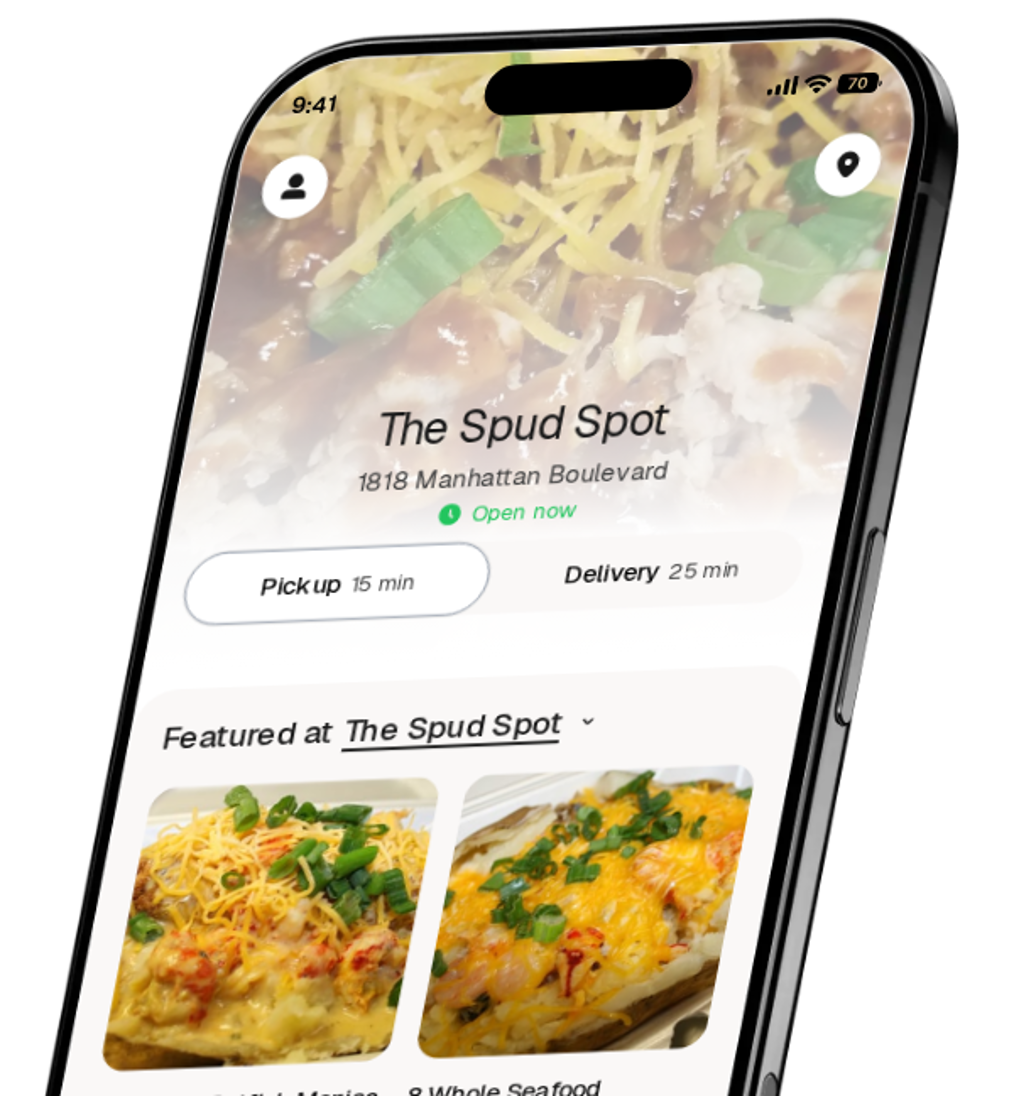 The Spud Spot app preview