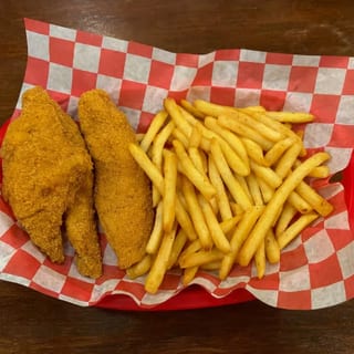 Fried Catfish  Basket with fries